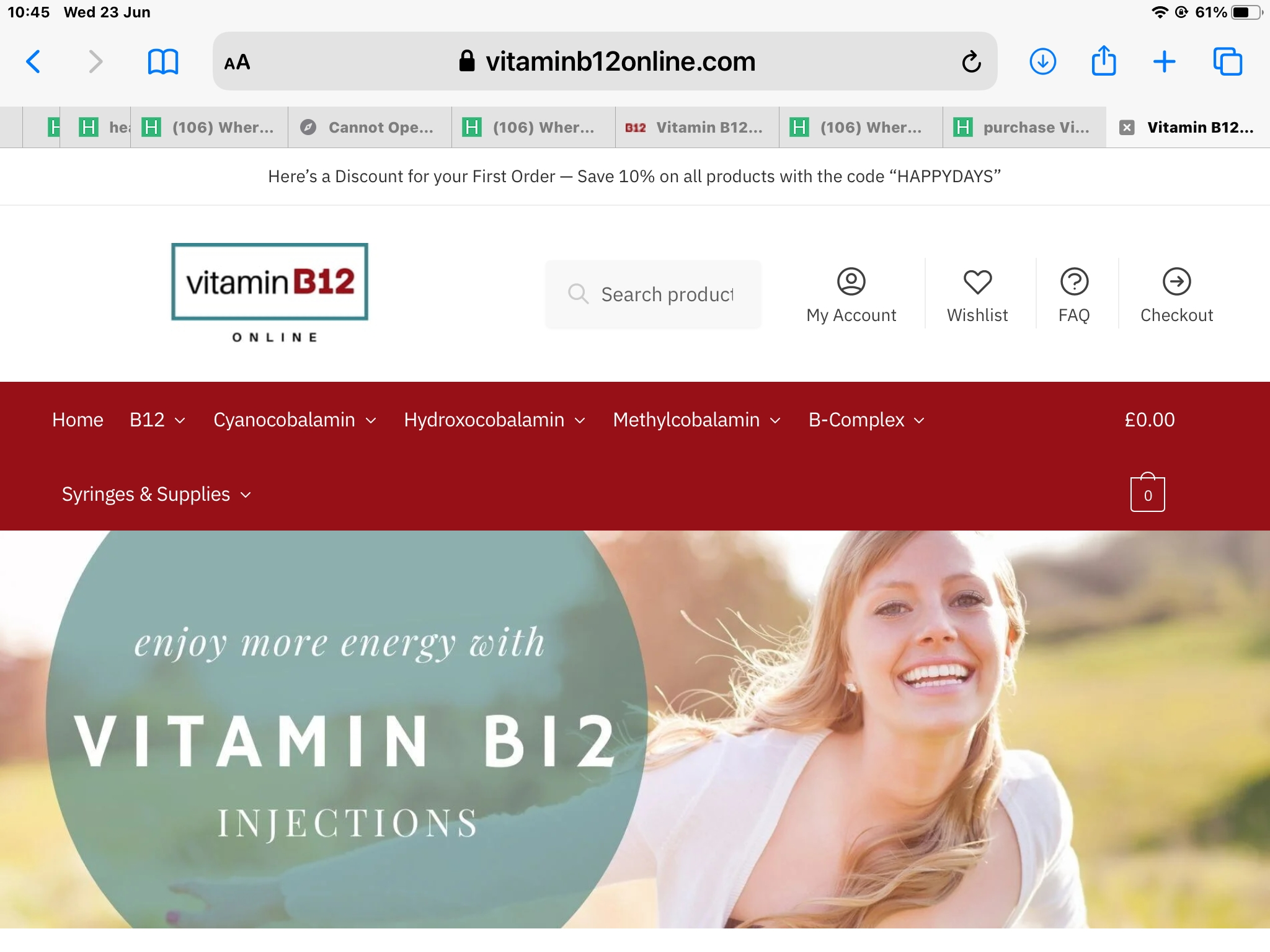 Where to purchase Vitamin B12 Ampo... | Pernicious Anaemi...