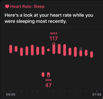 My sleep heart rate