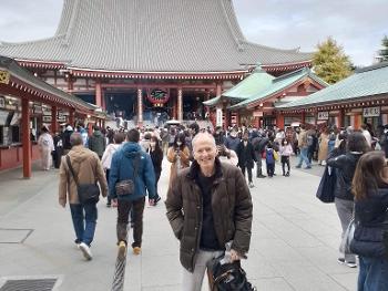 Two days after hospital discharge at the Sensoji (Asakusa Kannon Temple) - Japan.