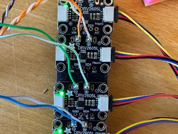 Haptic drivers and wiring.