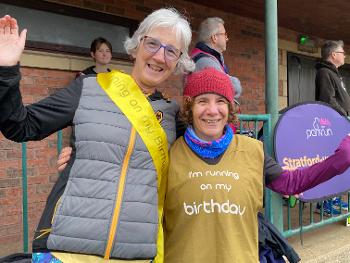 Birthday bibs at parkrun 