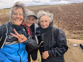 Two Italian lady hikers