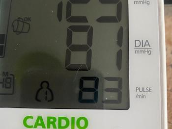Blood Pressure monitor reading