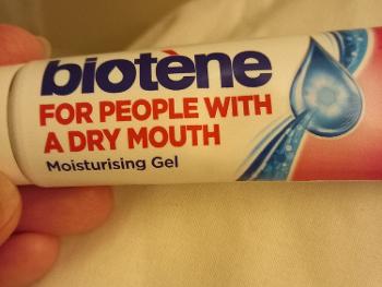 Mouth gel, which I use at night