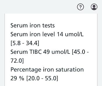 Ferritin levels 