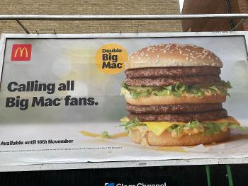Horrible ad of double Big Mac 