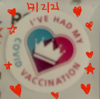 Covid Vaccination sticker  