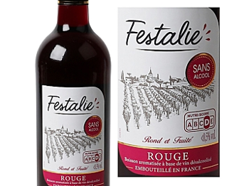 Festalie brand wine bottle