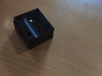 3d printed box with exciter in
