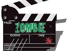 Image of a Zombie film clapperboard  from Canstockphoto.com