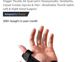 Thumb support