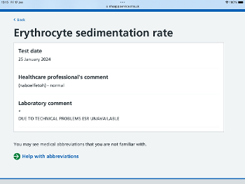 Test results