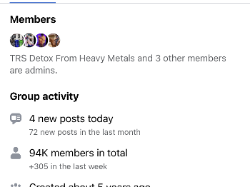 TRS group for heavy metal detox 