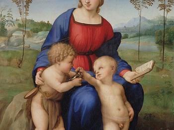 Raffaello - Da Madonna del Cardellino .
galleria degi Uffizi Firenze 

