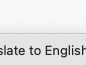 Translation option in Safari