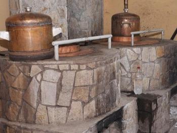 rustic brandy cauldron