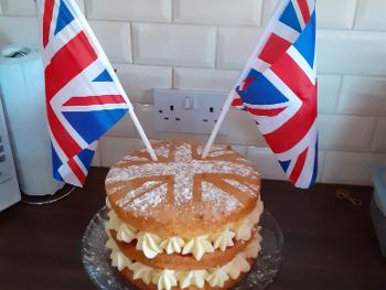 Jubilee birthday cake 