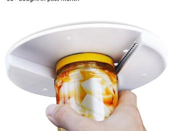 Under cupboard jar opener 