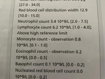 Blood tests 