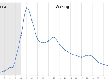 Blood cortisol circadian rhythm 