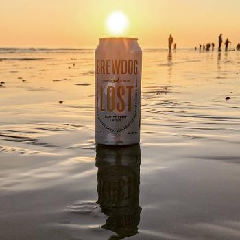 A beer on Hove Beach