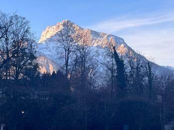 Mountains surrounding Hellbrunn Park Austria 