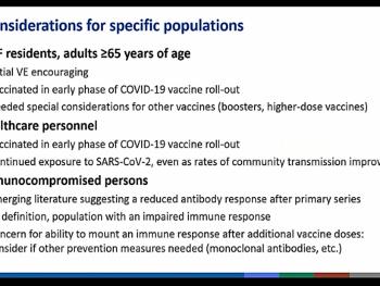 Screenshot from CDC panel June 2021 regarding Covid vaccination boosters 