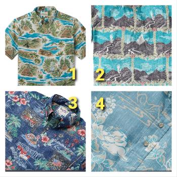 4 aloha shirt designs