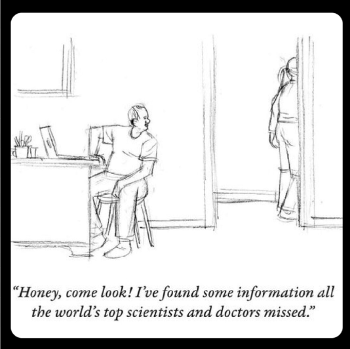 Internet medical research cartoon