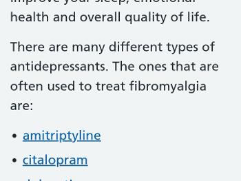 Medication for Fibromyalgia  & depression in the UK 