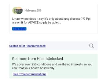 This is,the site you are on. HealthUnlocked 
