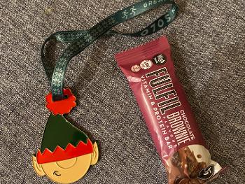 Elf medal and protein bar
