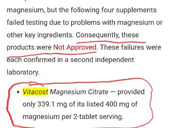 magnesium review ConsumerLab.com