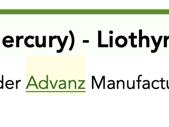 Advanz/Mercury liothyronine