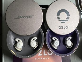 Comparison of Bose and Ozlo Sleepbuds.