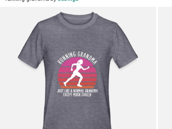 Running grandma funny t-shirt