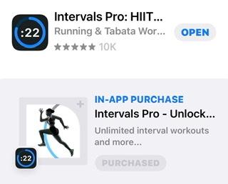 App Store intervals pro