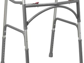 Picture of a standing frame. It's like a walking frame without wheels
