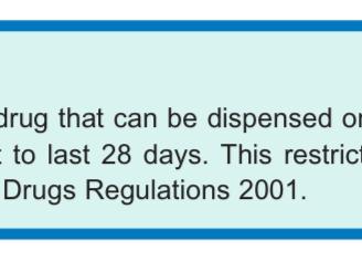 Extract from Shipman report about prescribing controlled drugs for 28 days only 