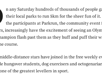 The Times article on Parkrun