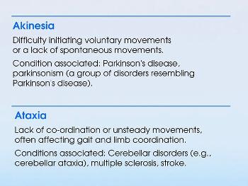 Movement disorder description 
