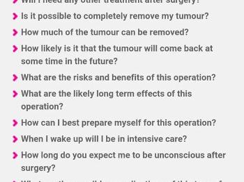 Surgery questions