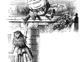 Humpty Dumpty illustration by Tenniel