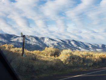 Snow dusting of the Tehachapi mtns