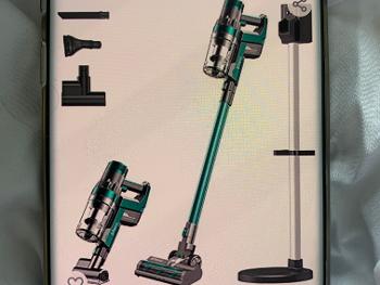Green cordless hoover and attachments lightweight for easy use for fibro or any arthritis