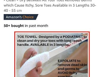 Toe towel