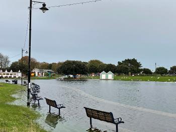 Flooded park