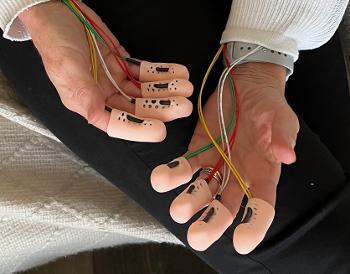 finger cots holding wires
