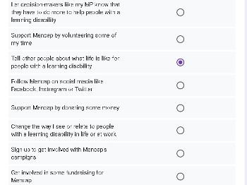 Mencap survey answers always the same