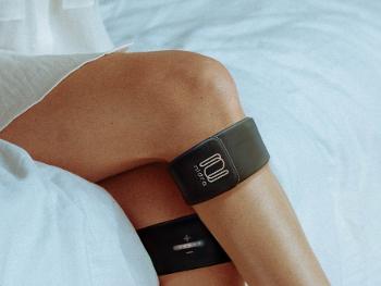 A  revolutionary wearable therapy device for treating Restless Legs Syndrome (RLS).